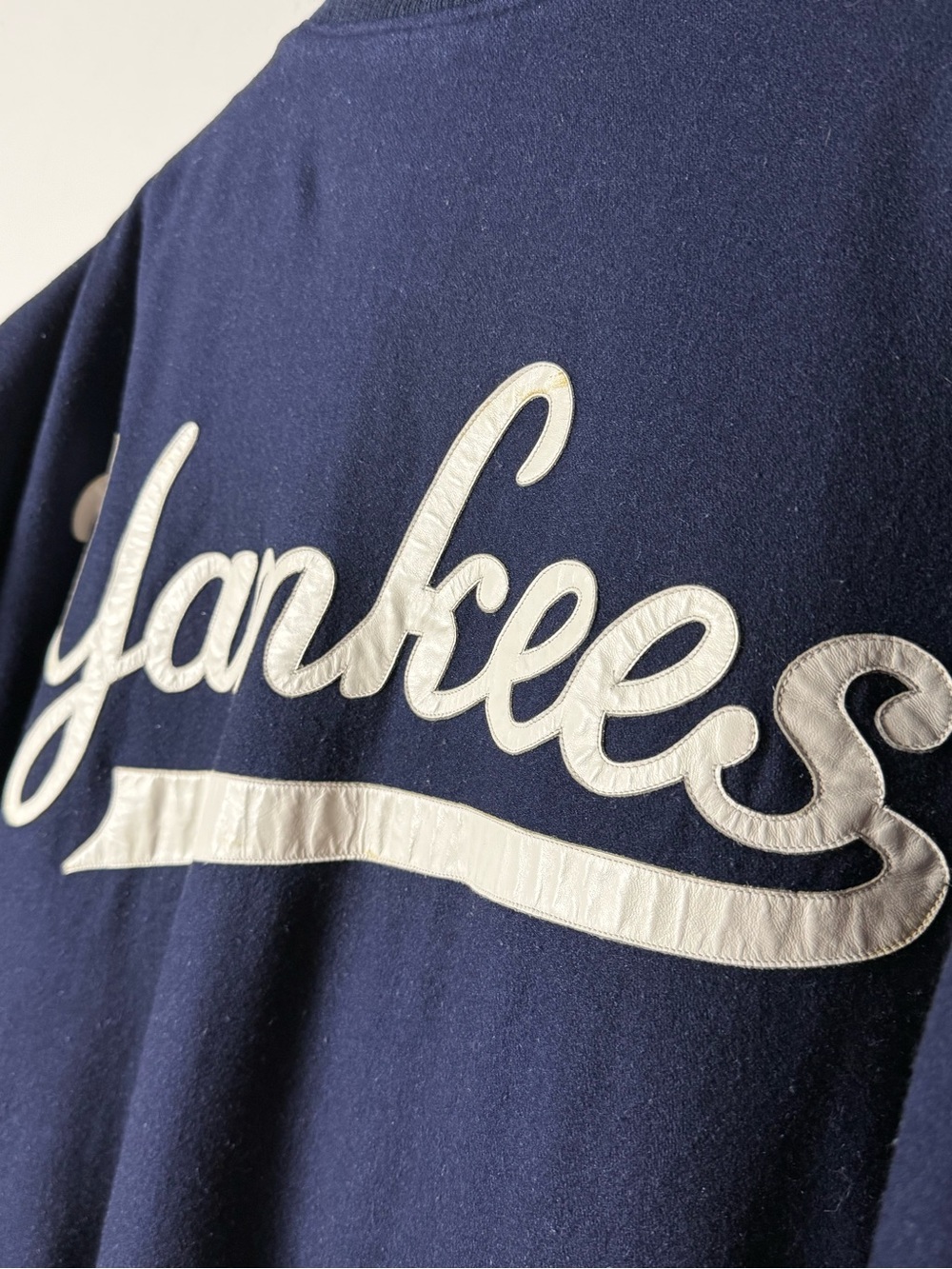 Vintage JH Design New York Yankees Wool Varsity Jacket 5XL Made in USA - Picture 11 of 13